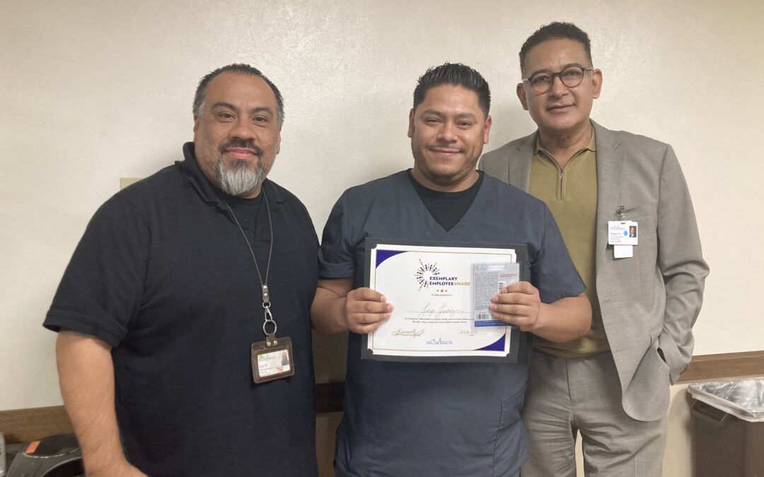 Jorge Juarez Named Exemplary Employee
