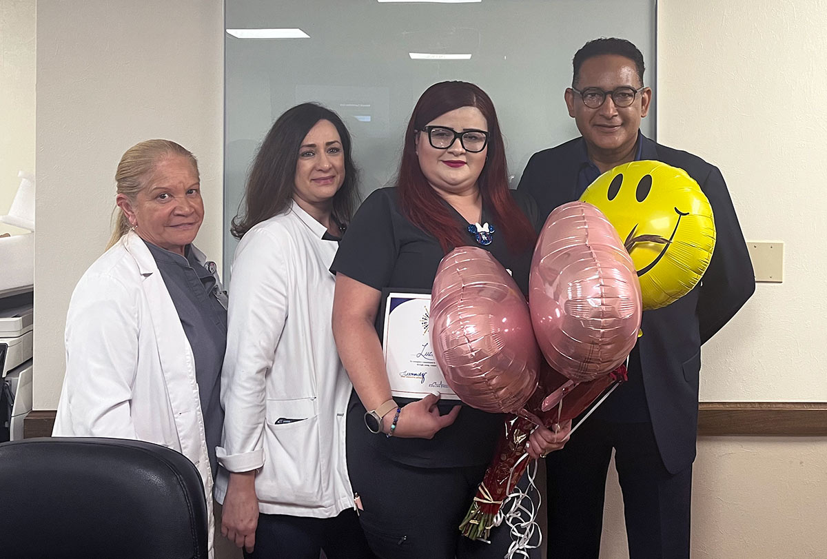 Covid Test Lucy Delgado Named Exemplary Employee