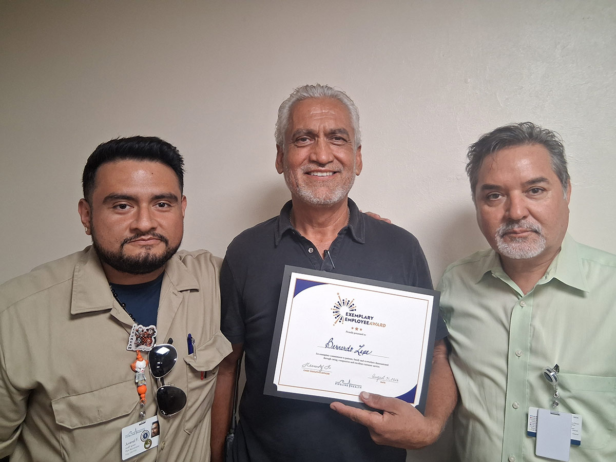 Covid Test Bernardo Lepe Named Exemplary Employee